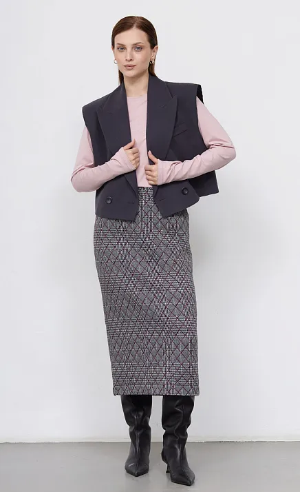  GRIOL. Юбка жен. 350060.03313.7347P Серо-розовый 