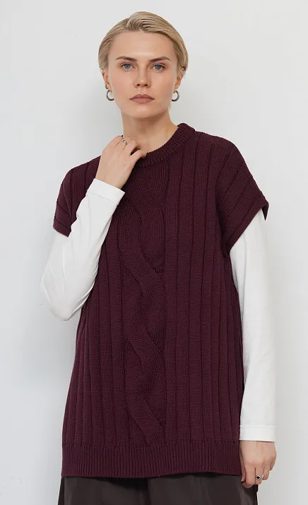  GRIOL. Жилет жен. 380106.05303.4700N Бордо 