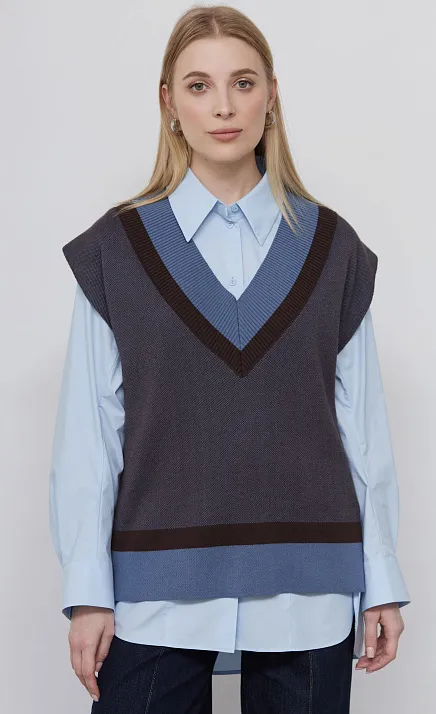  GRIOL. Жилет жен. 380077.33303.5716Y Голубой 