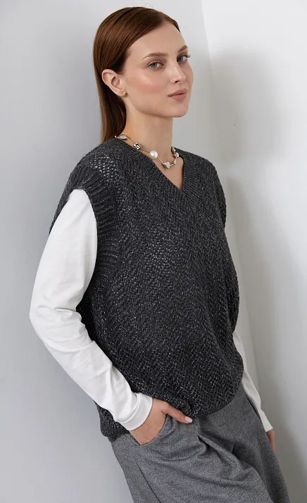  GRIOL. Жилет жен. 380108.05303.7700N Темно-серый 