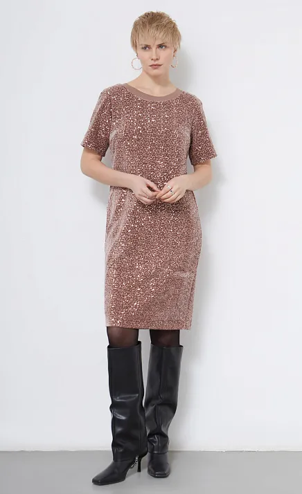  GRIOL. Платье жен. 360139ГП.6_313.0505L Розово-бежевый 