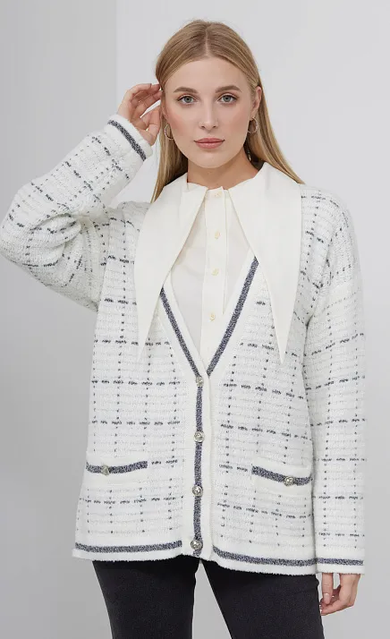  GRIOL. Жакет жен. 370223.15303.0782P Молочный 