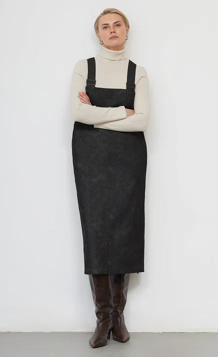  GRIOL. Сарафан жен. 340181.6_312.7473О Темно-серый меланж 