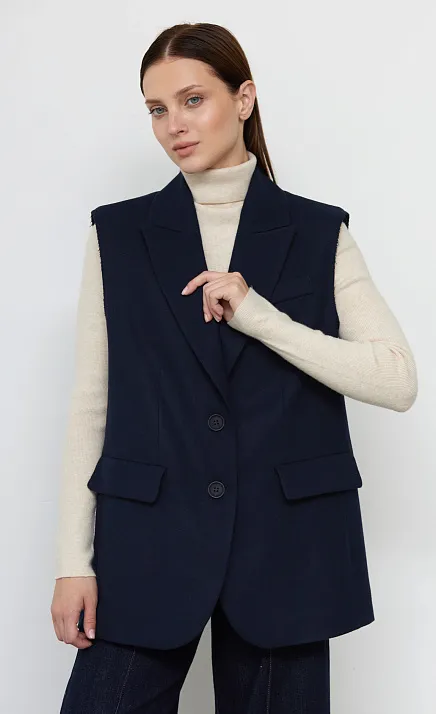  GRIOL. Жилет жен. 388386.11312.9600N Темно-синий 