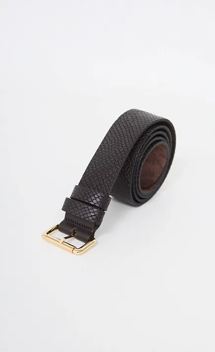  GRIOL. Комплект Ремень поясной РЖДЖЭК40-105/4 питон  Коричневый 