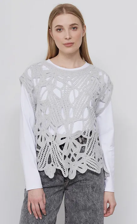  GRIOL. Жилет жен. 384502.42303.7700F Серый 