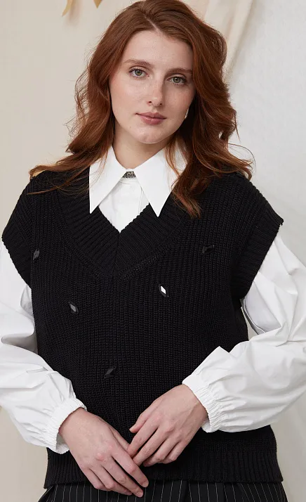  GRIOL. Жилет жен. 310494.15303.8200N Чёрный 
