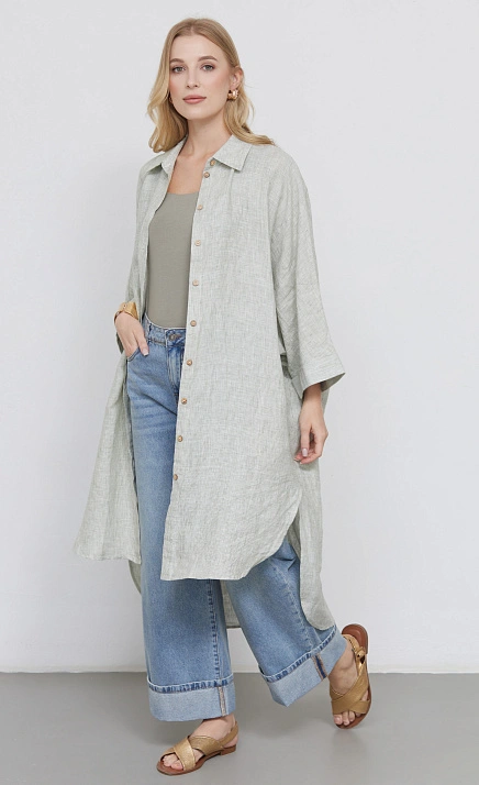  GRIOL. Туника жен. 367305.37312.0235S Бело зеленый 