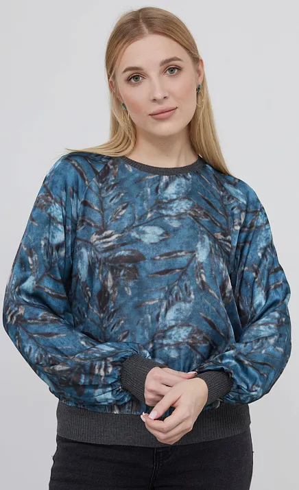  GRIOL. Блуза жен. 310903Т.03312.8677F серо-голубой 