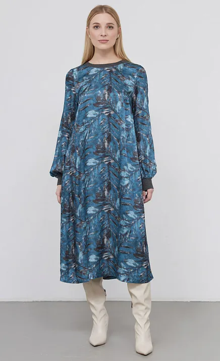  GRIOL. Платье жен. 360302ГМот.03312.8677F серо-голубой 