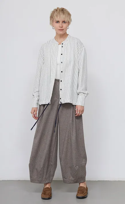 Рубашка oversize в полоску GRIOL