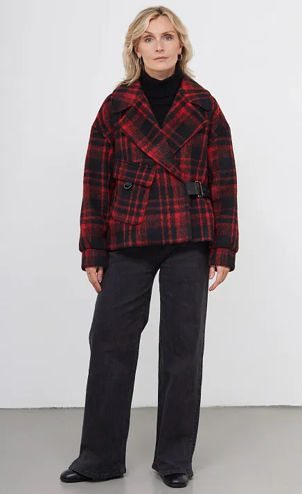  GRIOL. Куртка жен. 514279.11208.4582P Красно-чёрный 