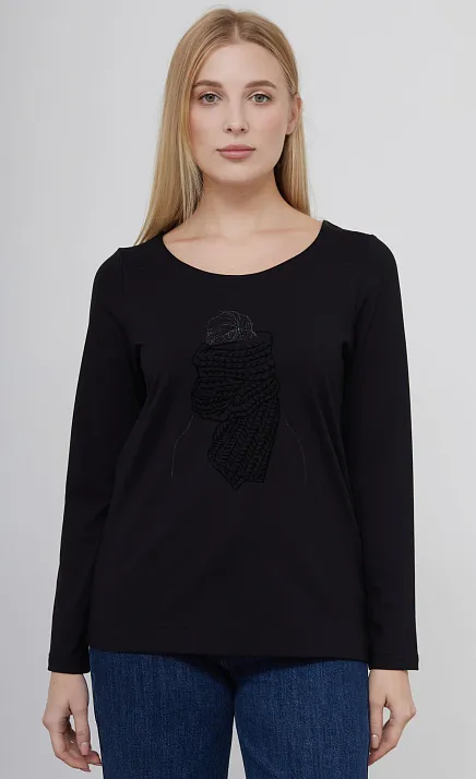 GRIOL. Джемпер жен. 310586Д.03313.8200ЕA Черный GRIOL GRIOL. Джемпер жен. 310586Д.03313.8200ЕA Черный