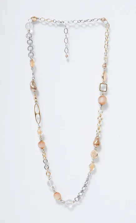  GRIOL. Колье Игристое 4 Бежевый 