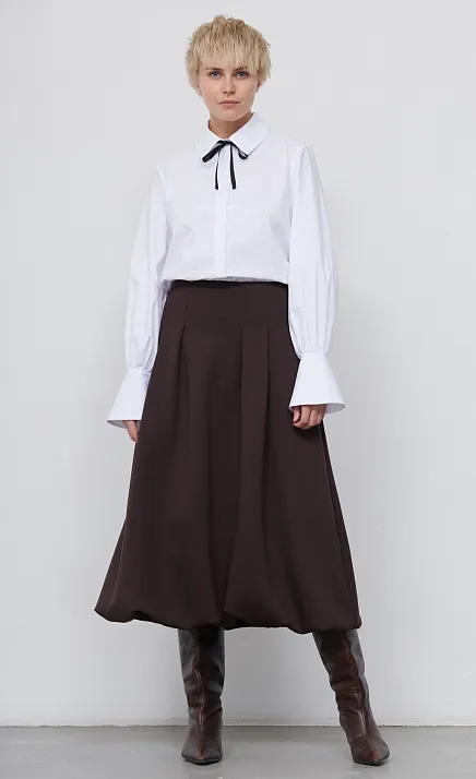  GRIOL. Юбка жен. 350069.6_313.1000N Темно-коричневый 