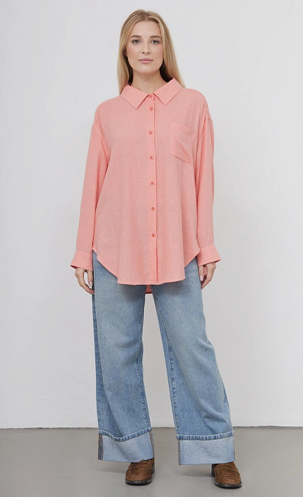 Рубашка изо льна и хлопка GRIOL