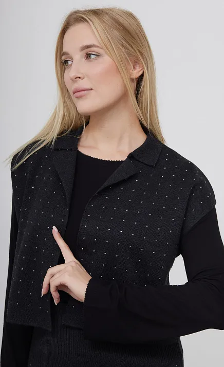  GRIOL. Жакет жен. 380088ОТ.33303.7400N Антрацит 