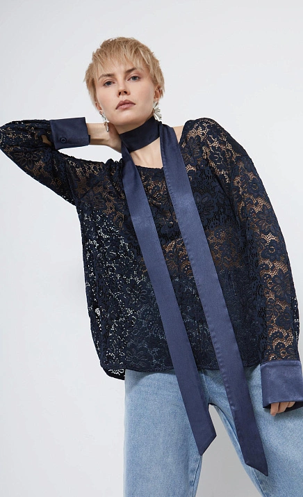 Блузка oversize кружевная GRIOL