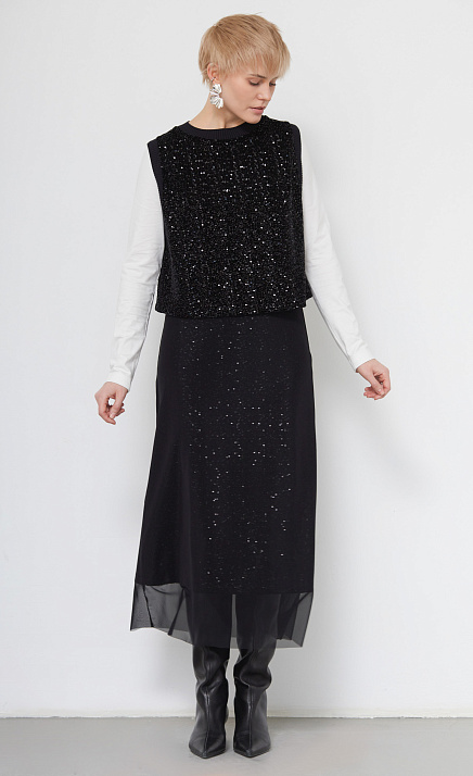 GRIOL. Юбка жен. 350083.6_313.8282L Черный GRIOL GRIOL. Юбка жен. 350083.6_313.8282L Черный