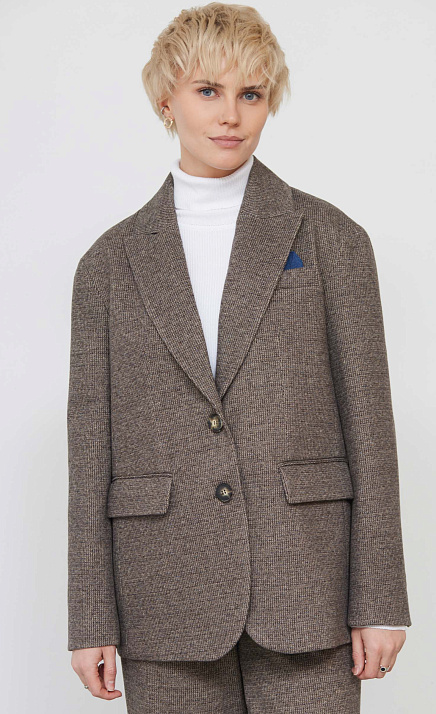 GRIOL. Жакет жен. 378176Г.11313.1103M Тёмно-коричневый GRIOL GRIOL. Жакет жен. 378176Г.11313.1103M Тёмно-коричневый