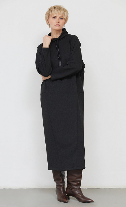 GRIOL. Платье жен. 360312.6_313.8200M Темно-серый меланж GRIOL GRIOL. Платье жен. 360312.6_313.8200M Темно-серый меланж