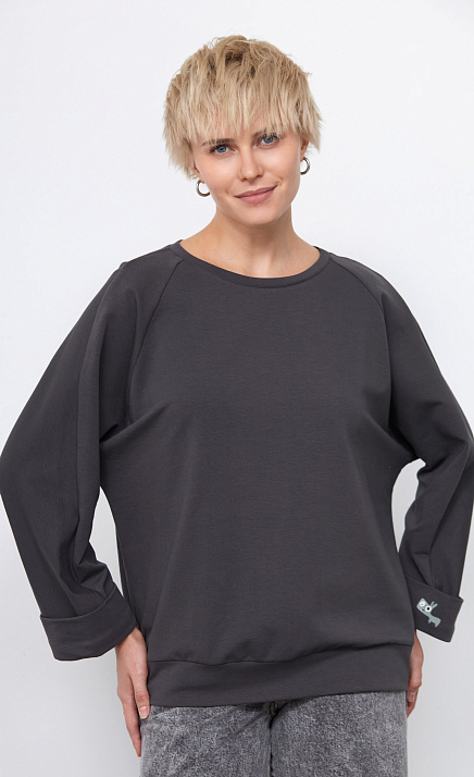 GRIOL. Джемпер жен. 311139.03313.7700E Тёмно-серый GRIOL GRIOL. Джемпер жен. 311139.03313.7700E Тёмно-серый