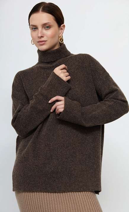 GRIOL. Джемпер жен. 317005.42303.1100M Коричневый GRIOL GRIOL. Джемпер жен. 317005.42303.1100M Коричневый