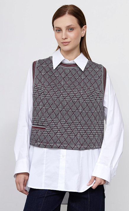 GRIOL. Жилет жен. 380021.03313.7347P Серо-розовый GRIOL GRIOL. Жилет жен. 380021.03313.7347P Серо-розовый