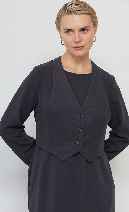 GRIOL. Жилет жен. 388391.11312.7600N Тёмно-серый GRIOL GRIOL. Жилет жен. 388391.11312.7600N Тёмно-серый