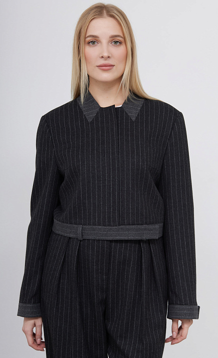  GRIOL. Жакет жен. 378220.11312.8102S Т.серый 