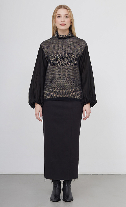  GRIOL. Джемпер жен. 310442.33303.8209Y бежевый/черный 