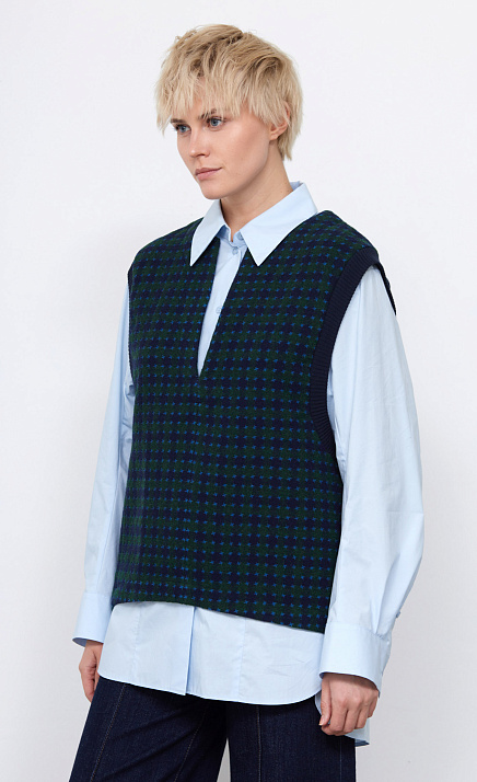 GRIOL. Жилет жен. 380020УД.03312.8829P зеленый/синий GRIOL GRIOL. Жилет жен. 380020УД.03312.8829P зеленый/синий