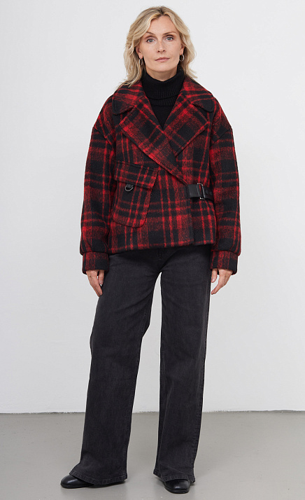 GRIOL. Куртка жен. 514279.11208.4582P Красно-чёрный GRIOL GRIOL. Куртка жен. 514279.11208.4582P Красно-чёрный