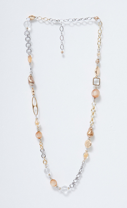 GRIOL. Колье Игристое 4 Бежевый GRIOL GRIOL. Колье Игристое 4 Бежевый