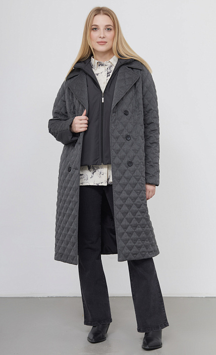 GRIOL. Пальто жен. 534094.11208.8100N Темно-серый GRIOL GRIOL. Пальто жен. 534094.11208.8100N Темно-серый