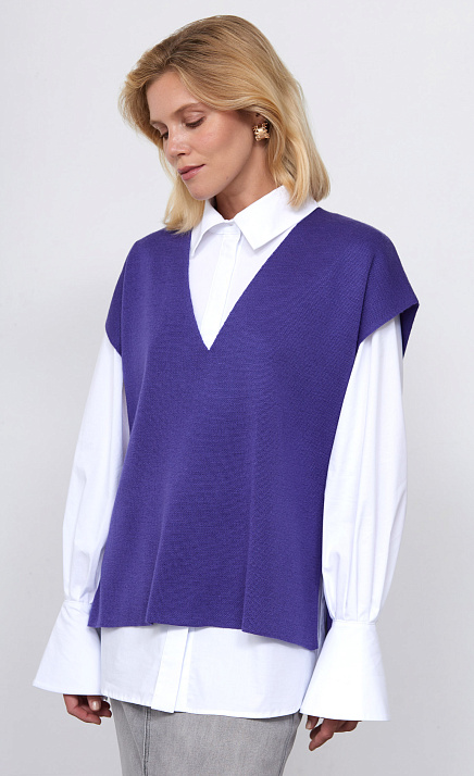 GRIOL. Жилет жен. 380045К.33303.9200M Лиловый GRIOL GRIOL. Жилет жен. 380045К.33303.9200M Лиловый