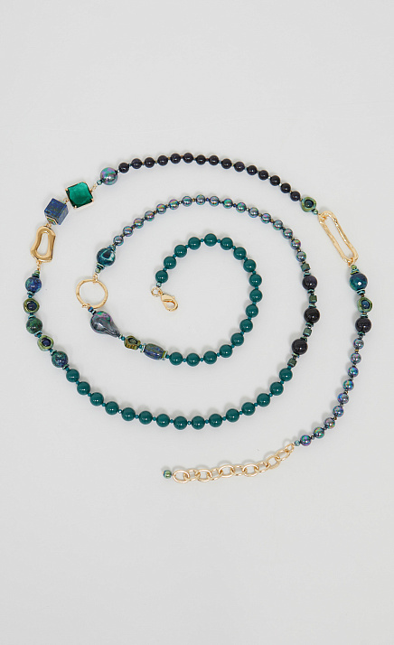 GRIOL. Колье Чернично-клубничная1 Синий GRIOL GRIOL. Колье Чернично-клубничная1 Синий